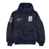 Detroit Tigers Historic L 2B Hooded Bomber Jacket
