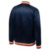 Detroit Tigers Lightweight Full Snap Satin Navy Blue Jacket