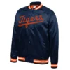Detroit Tigers Lightweight Navy Satin Jacket