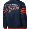 Detroit Tigers The Captain II Navy Varsity Satin Jacket