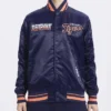 Detroit Tigers Turn It Up M Classic Rib Navy Satin Jacket