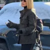 Dexter Resurrection 2025 Uma Thurman Grey Jacket