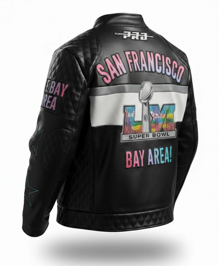Dhar Mann Super Bowl LX Leather Jacket