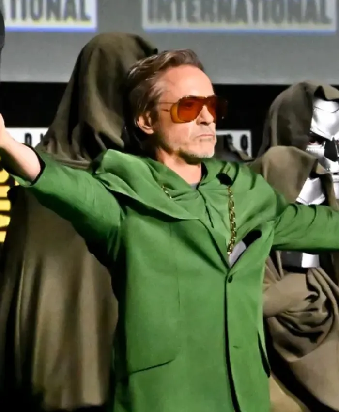 Robert Downey Jr. Doctor Doom Green Suit - Image 3