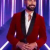 Doctor Who S15 Rylan Clark Red Velvet Blazer