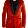 Doctor Who S15 Rylan Clark Velvet Red Blazer