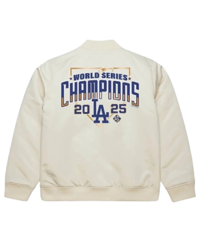 Dodgers Mitchell Ness 2025 World Series Champions Bomber Jacket