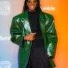 Dominique Malonga All Star 2026 Green Leather Blazer