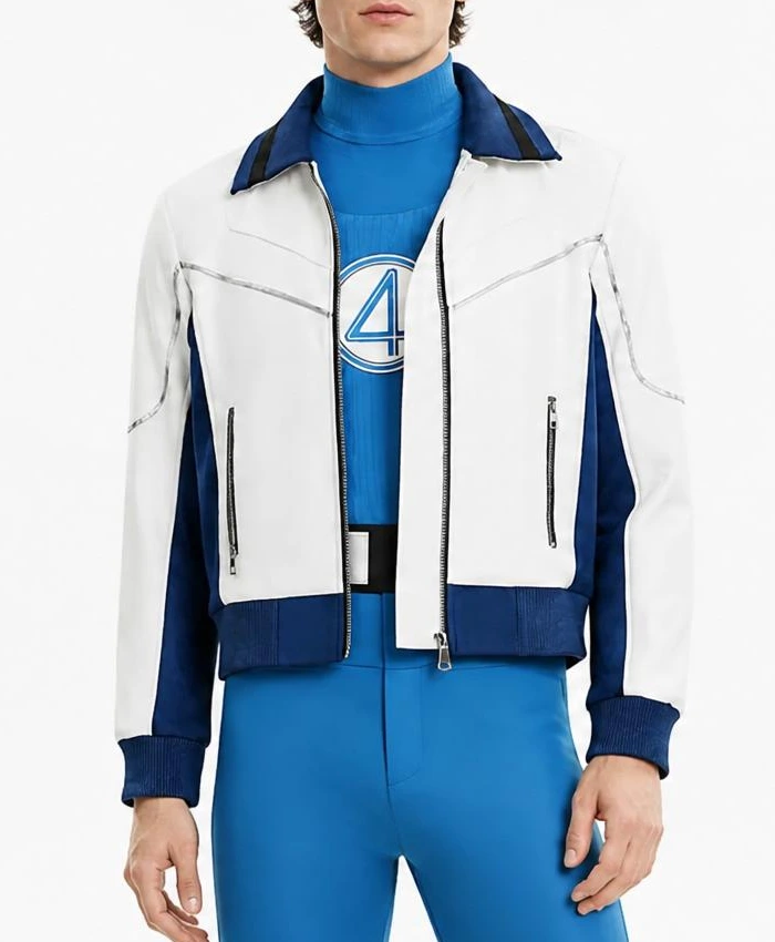 Doomsday Mr Fantastic Reed Cosplay White Jacket Mens