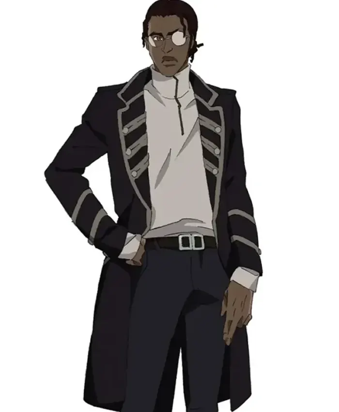 Doug Lazarus Anime Black Trench Coat