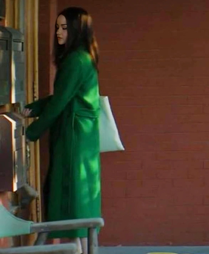 Dove Cameron 56 Days S01 Green Coat - Image 2