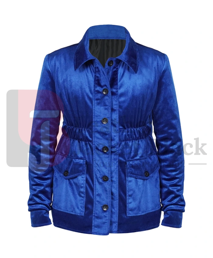 Down Cemetery Road S1 Sarah Tucker Blue Jacket - Image 4