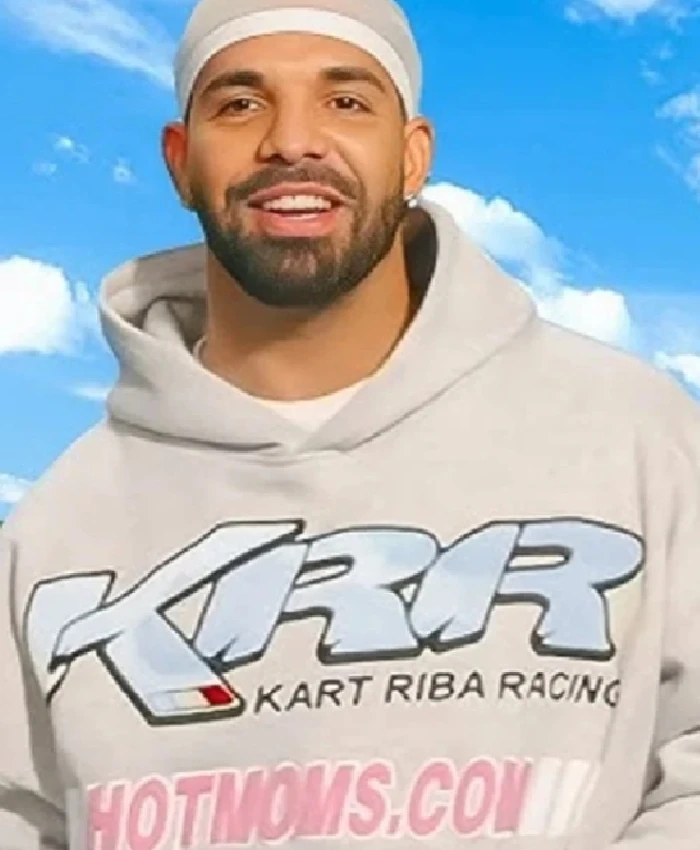 Drake KRR Kart Riba Racing Grey Hoodie - Image 2