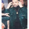 Drake Suede Leather Green Jacket