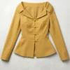 Drew Russel The Voice Mustard Off Shoulder Jacket
