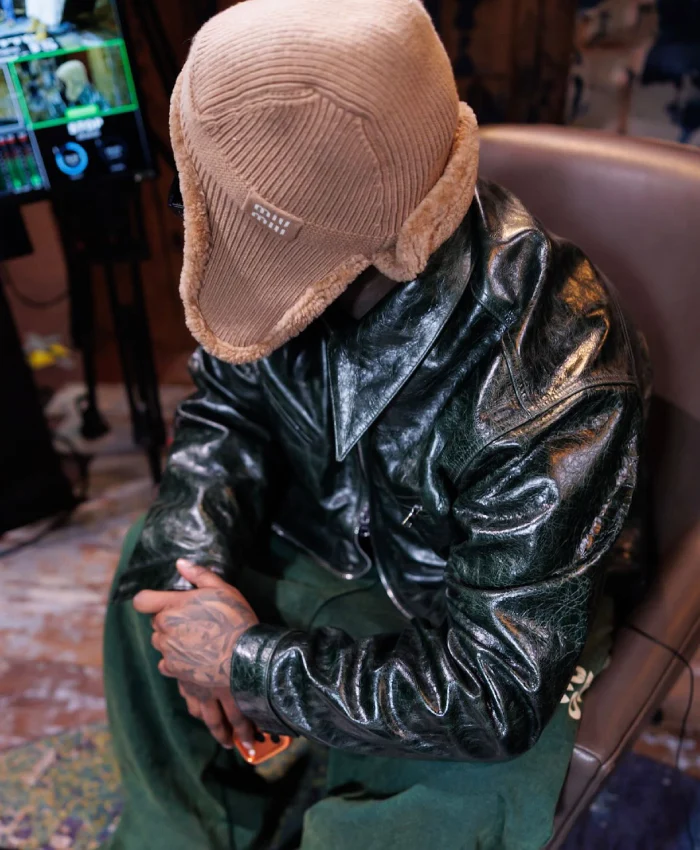 Druski Black Leather Jacket - Image 3