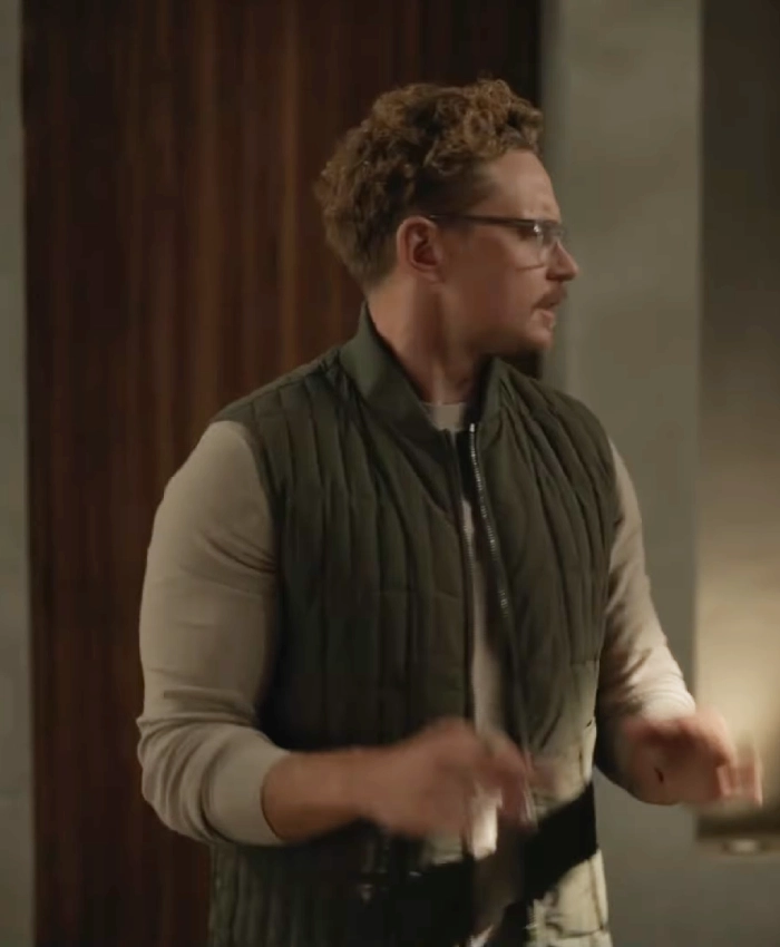 Duncan Park 2026 Tv Series The Audacity S01 Billy Magnussen Black Quilted Vest