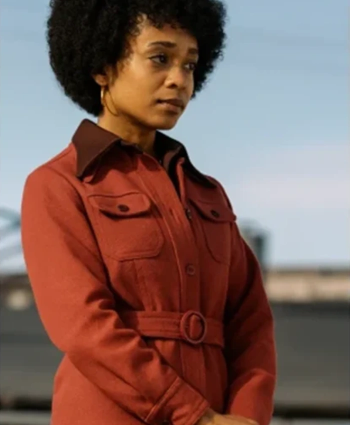 Duster S01 Rachel Hilson Red Belted Jacket