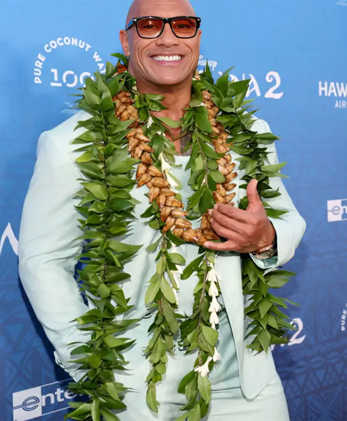 Dwayne Johnson Moana 2 World Premiere White Suit