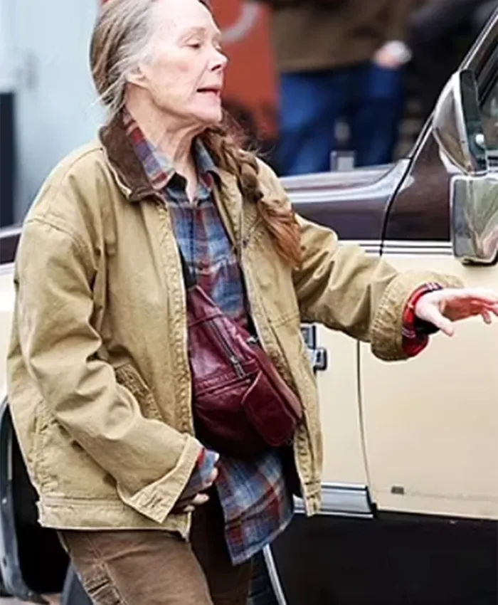 Dying For Sex 2025 Sissy Spacek Brown Cotton Jacket