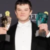 EE BAFTA Awards 2026 Best Actor Robert Aramayo Suit