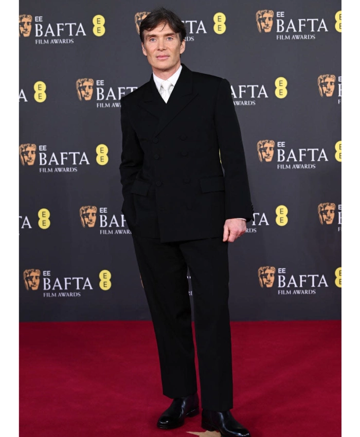 EE BAFTA Film Awards 2026 Cillian Murphy Black Suit For Men