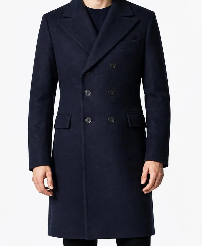 Ebenezer A Christmas Carol 2026 Johnny Depp Blue Coat Mens