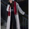 Eden Sher A Keller Christmas Vacation 2025 Emory White Wool Trench Coat