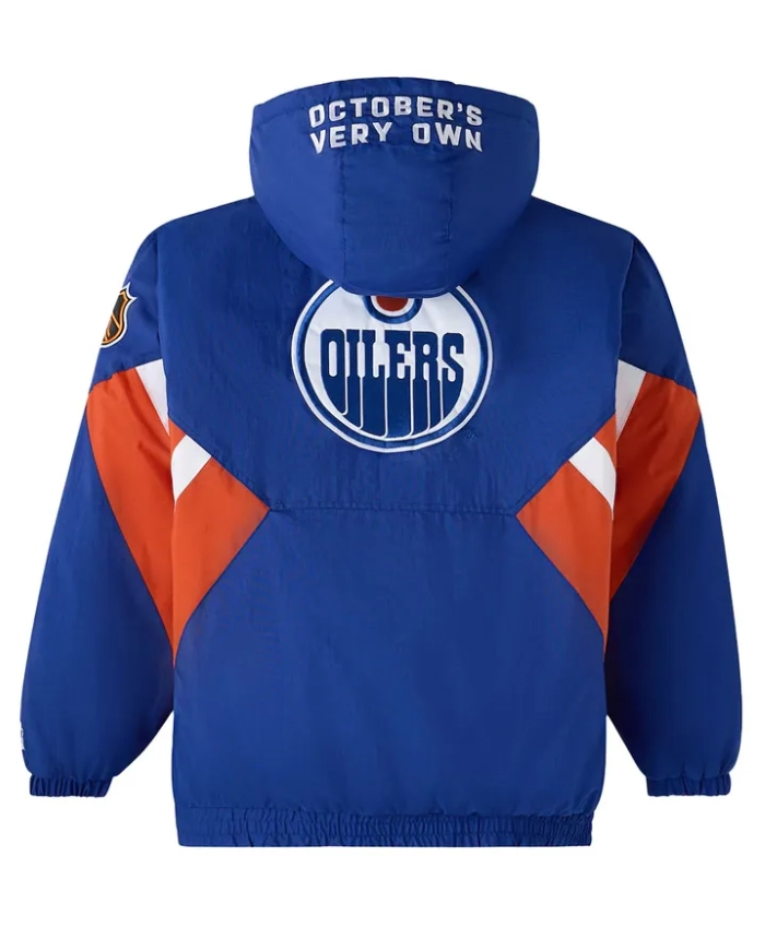 Edmonton Oilers OVO Royal Hooded Jacket