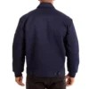 Edmonton Oilers Workwear Navy Cotton Jacket Back