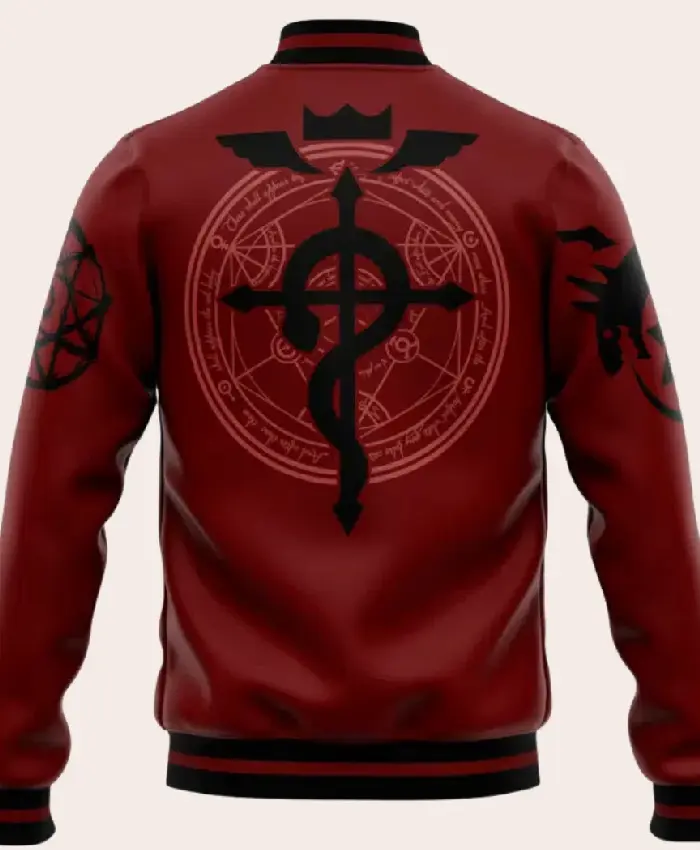 Edward Fullmetal Alchemist Varsity Jacket - Image 3