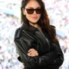 Eiza Gonzalez Super Bowl Leather Jacket For Women
