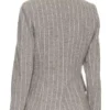 Eleanor Miller Orphan Black Echoes Striped Grey Blazer Back