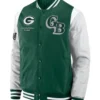 Elements Elite Green Bay Packers Full Snap Green Varsity Jacket