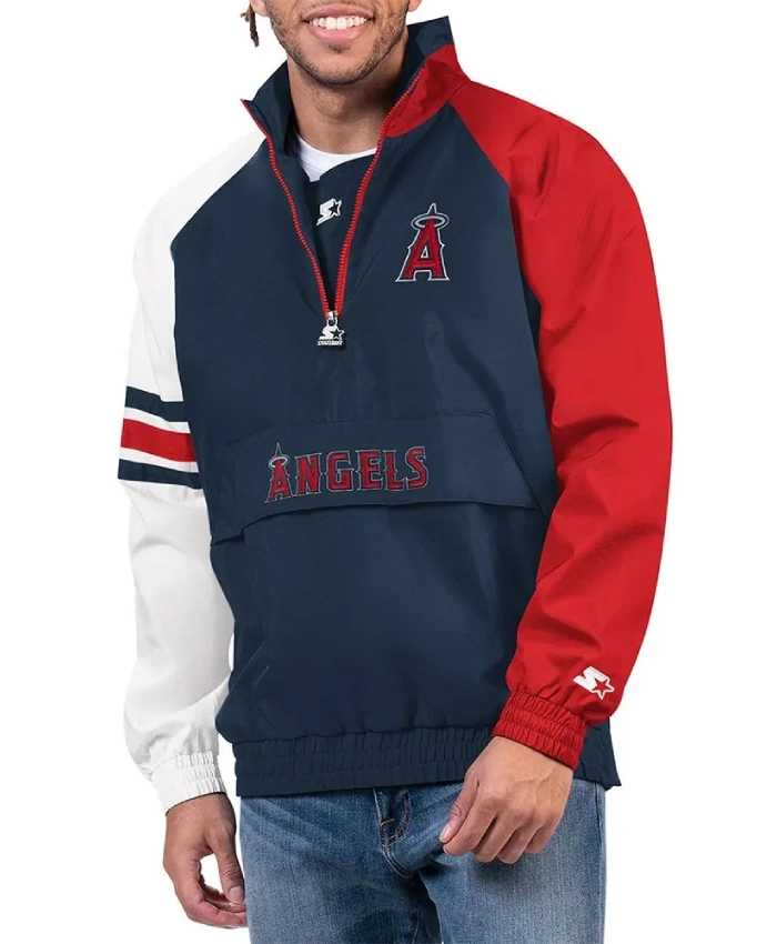 Elite LA Angels Half Zip Pullover Jacket