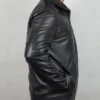 Elnor Star Trek Picard S02 Evan Evagora Black Leather Jacket