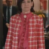 Elsbeth S02 Carrie Preston Houndstooth Pink Jacket