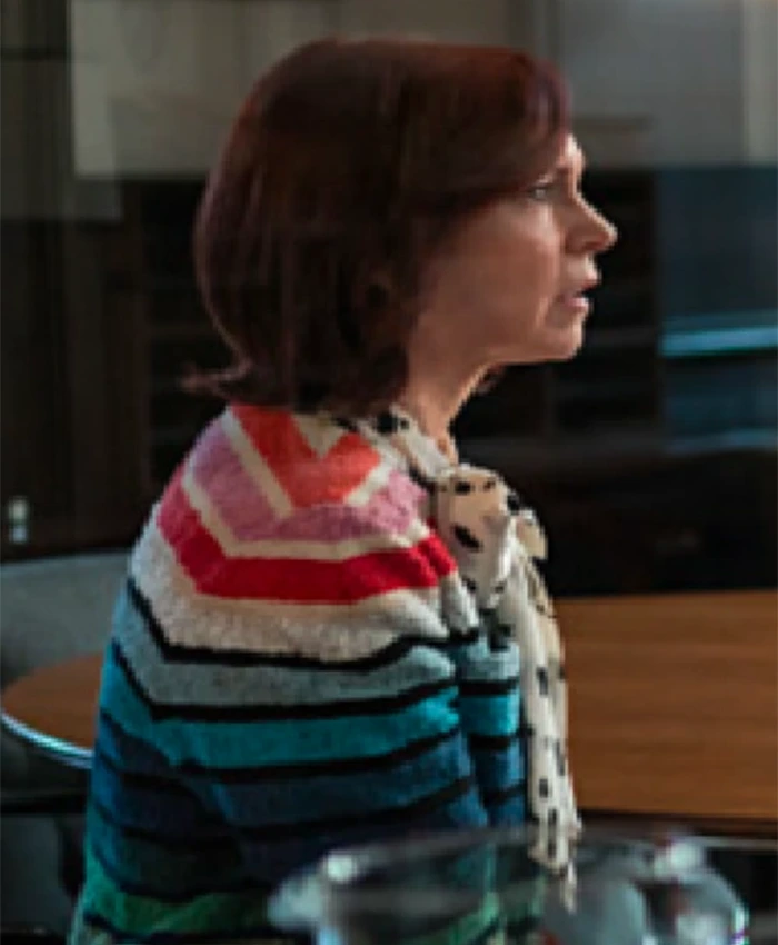 Elsbeth S02 Carrie Preston Rainbow Striped Jacket