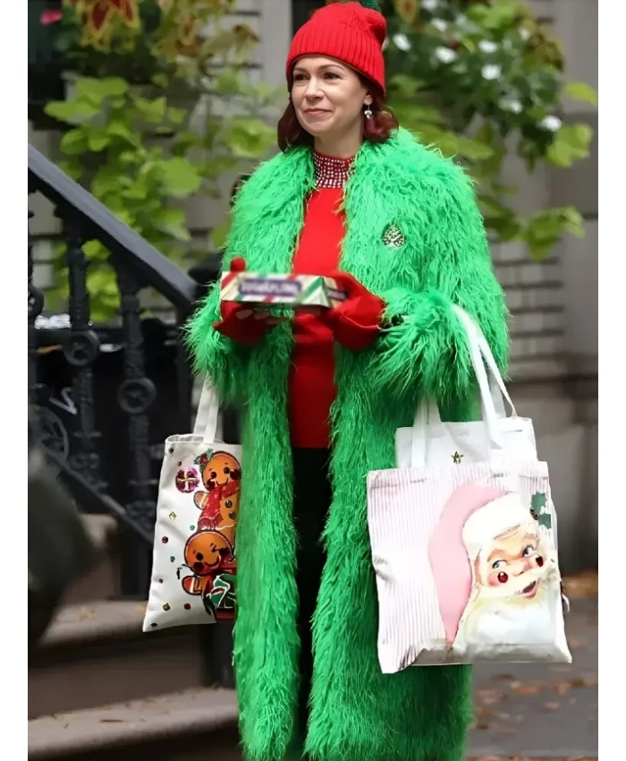 Elsbeth S03 Carrie Preston Green Fur Coat
