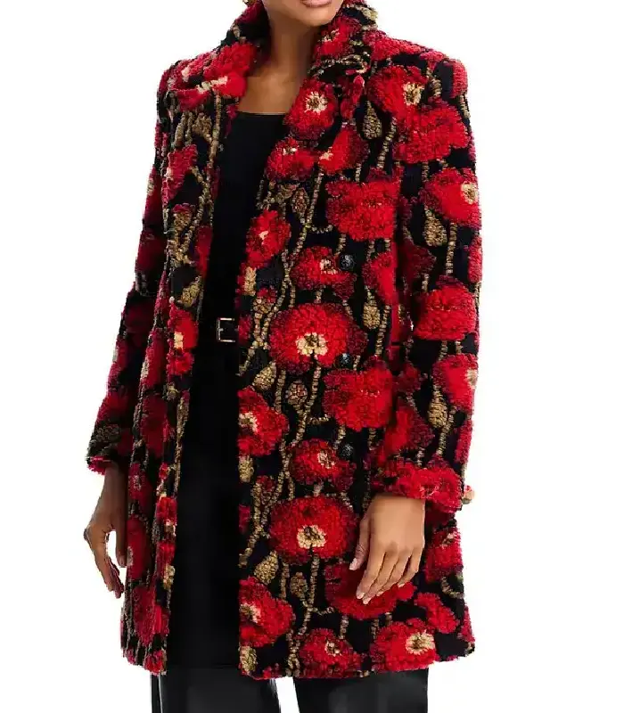 Elsbeth S3 Carrie Preston Sherpa Coat - Image 2