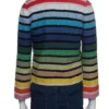 Elsbeth Tascioni TV Series Elsbeth Season 02 Carrie Preston Rainbow Striped Textured Cropped Jacket