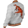 Elvis Presley Tiger White Vintage Bomber Jacket For Sale