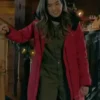 Elyse The Finnish Line Red Hooded Coat