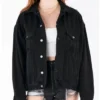 Emersyn Indianapolis Colts Black Denim Jacket