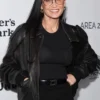 Emilia Perez 2024 Demi Moore Black Leather Jacket