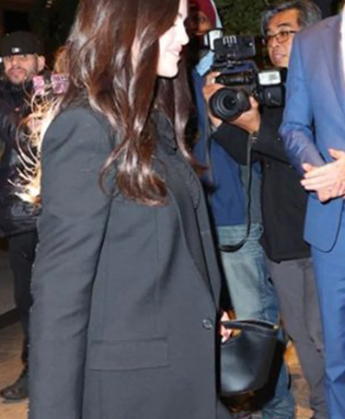 Emilia Perez Selena Gomez Screening Coat