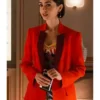 Emily Cooper TV Series Emily In Paris S05 Lily Collins Red Blazer