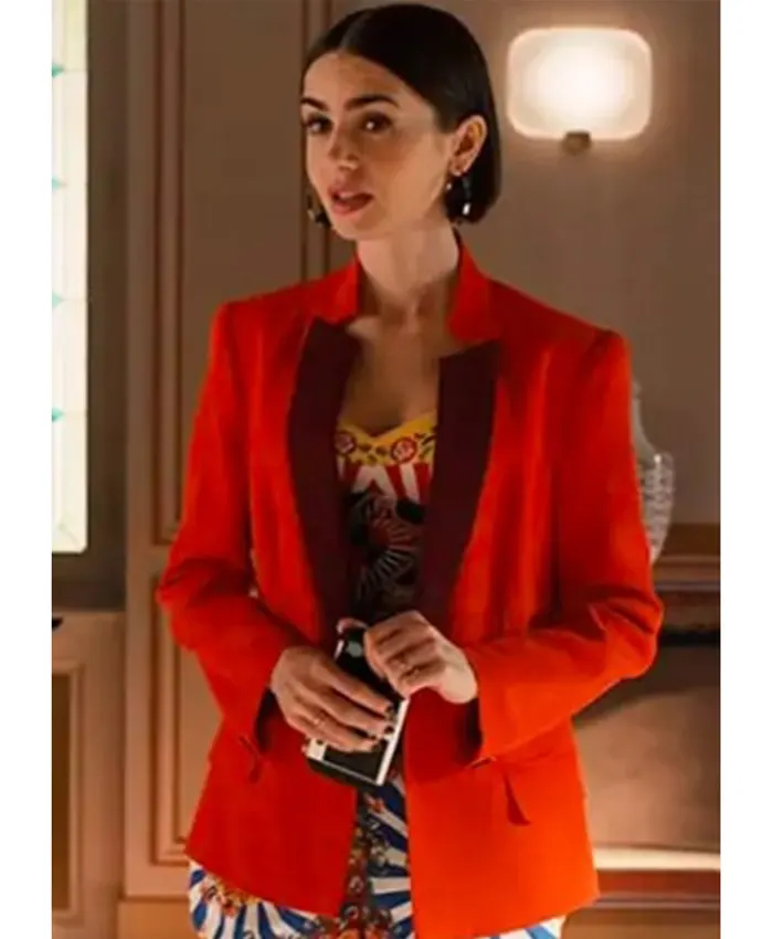 Emily Cooper TV Series Emily In Paris S05 Lily Collins Red Blazer