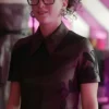 Emily In Paris Anais Weill Floral Leather Dress