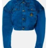 Emily In Paris S04 Lily Collins Blue Denim Jacket 1